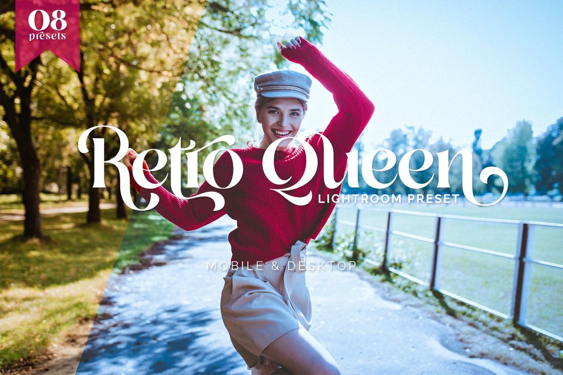 Lightroom Presets Retro Queen Vintage Tones TW