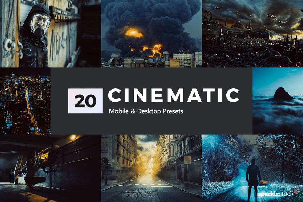 20 Cinematic Lightroom Presets & LUTs