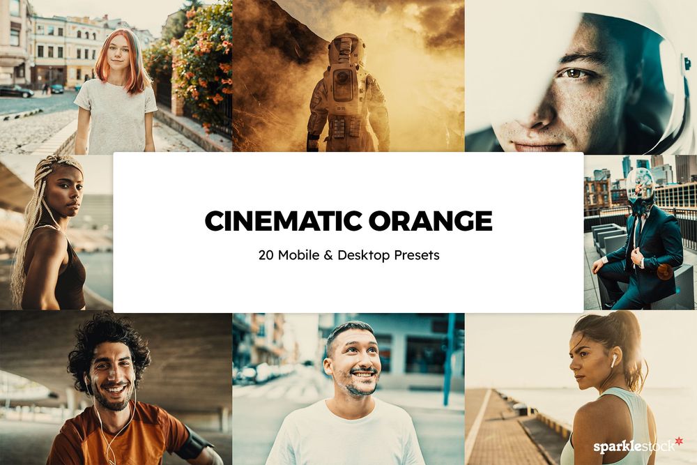 20 Cinematic Orange Lightroom Presets & LUTs