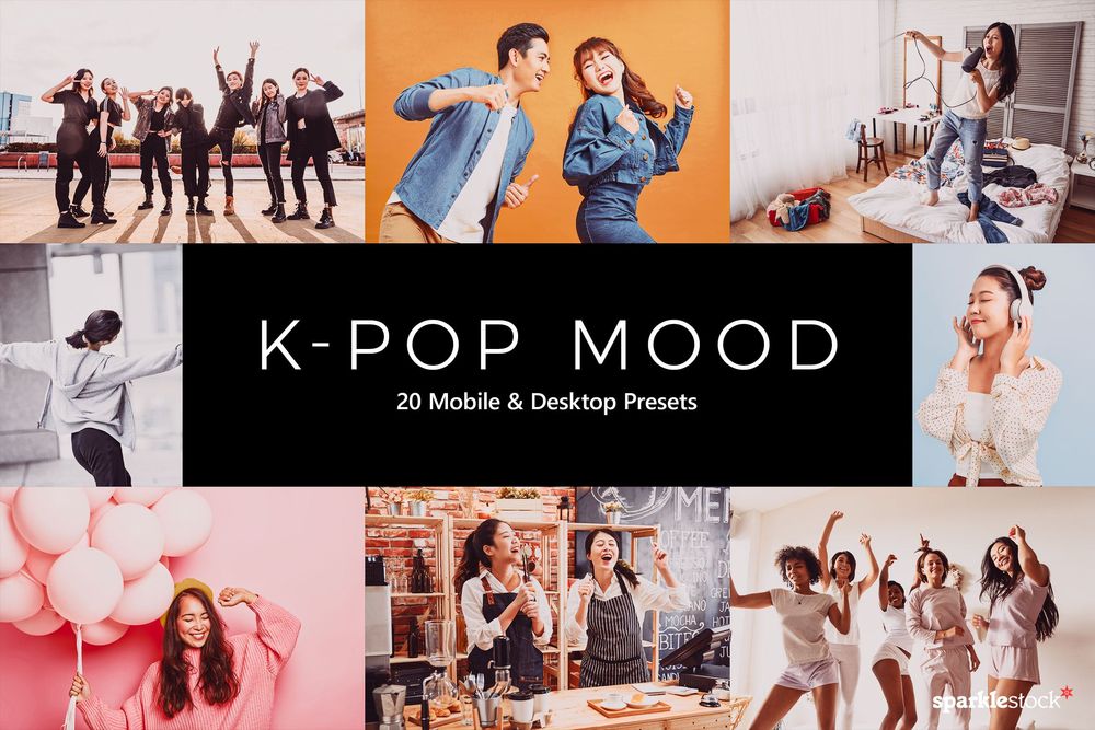 20 KPop Mood Lightroom Presets & LUTs