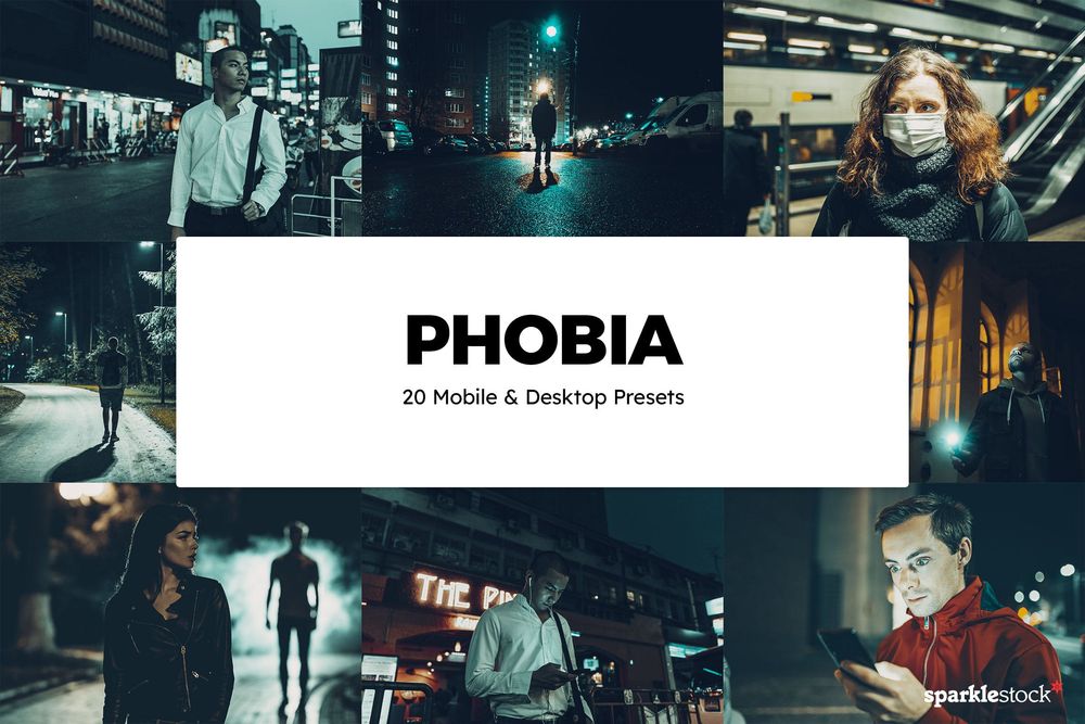 20 Phobia Lightroom Presets & LUTs