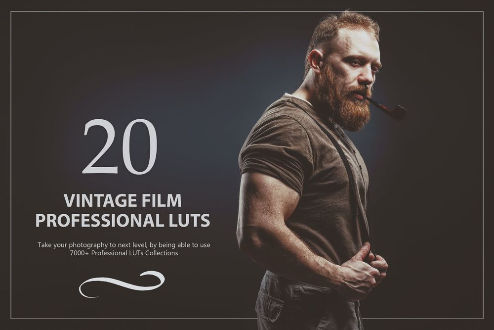 20 Vintage Film LUTs Pack