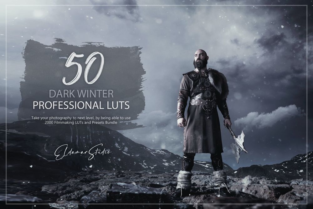 50 Dark Winter LUTs and Presets Pack
