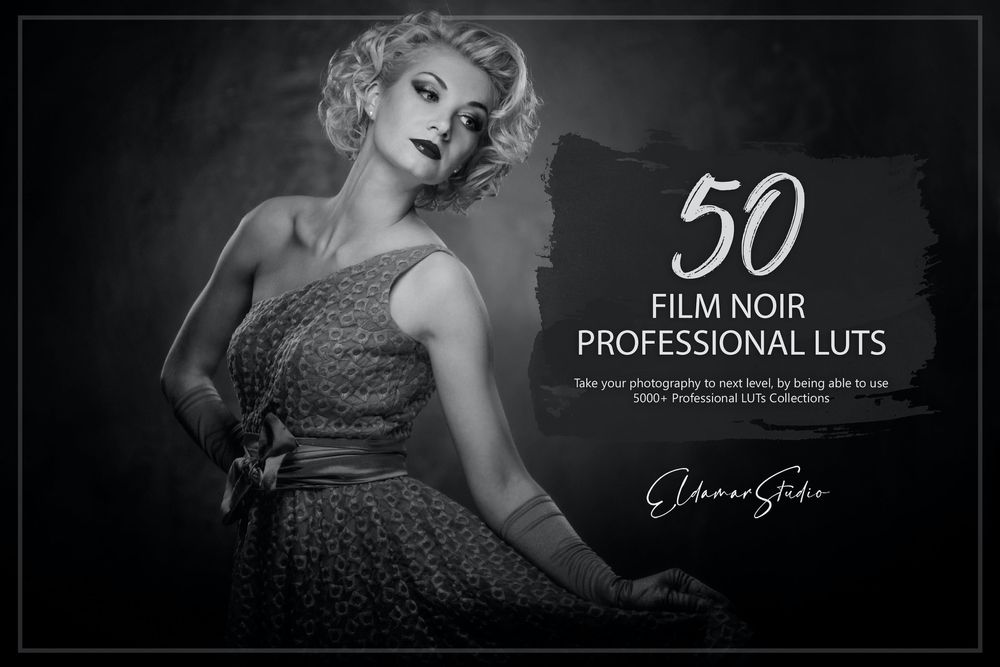 50 Film Noir LUTs Pack