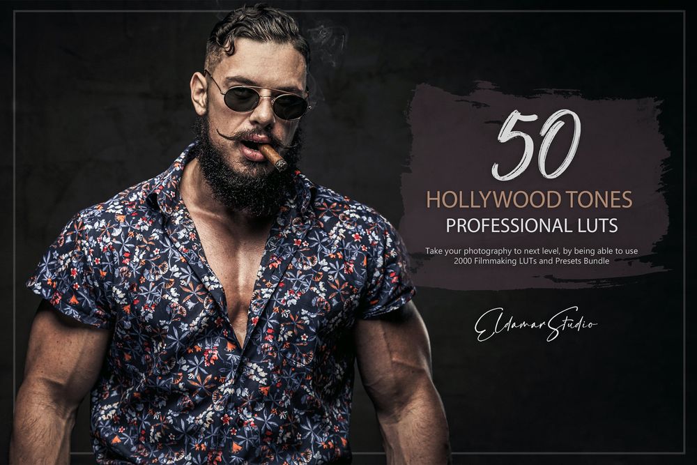 50 Hollywood Tones LUTs and Presets Pack