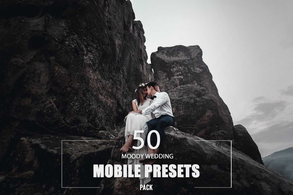 50 Moody Wedding Mobile Presets Pack