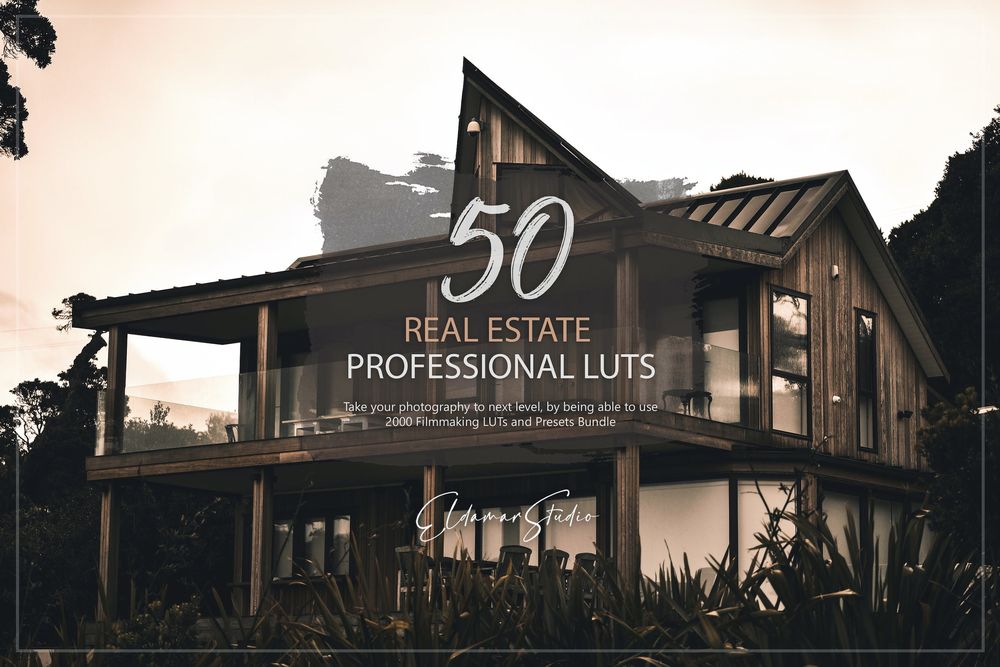 50 Real Estate LUTs and Presets Pack
