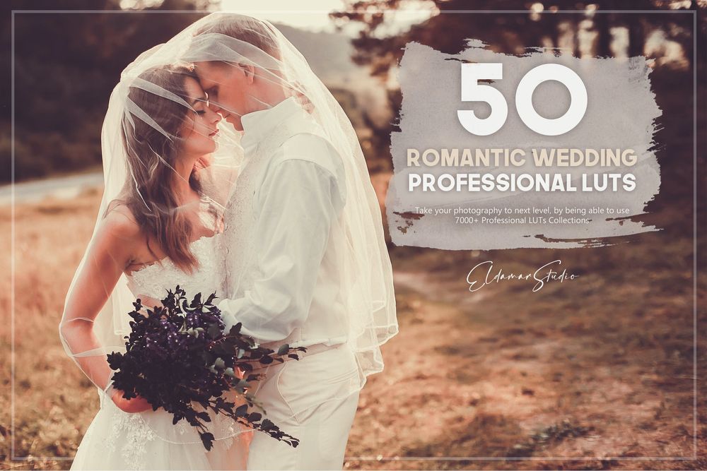 50 Romantic Wedding LUTs Pack