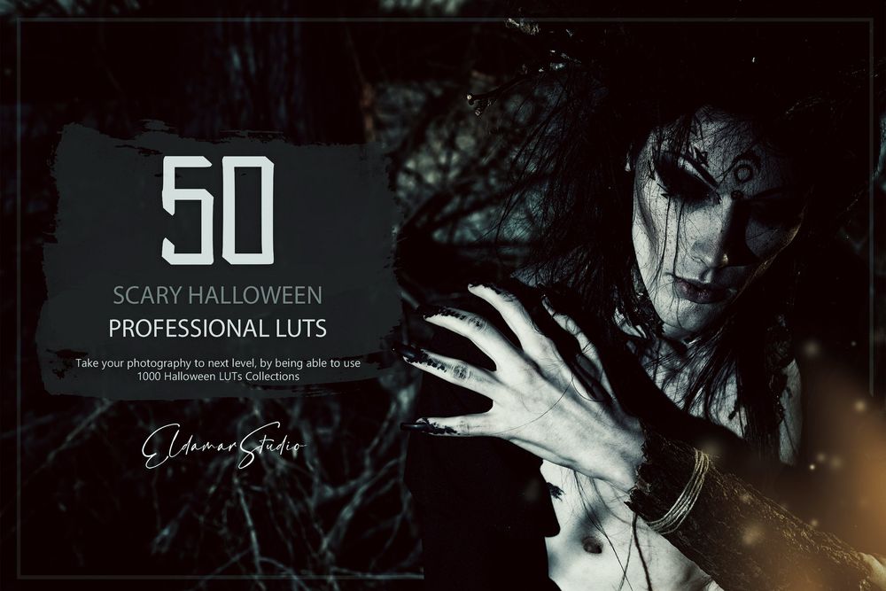 50 Scary Halloween LUTs and Presets Pack