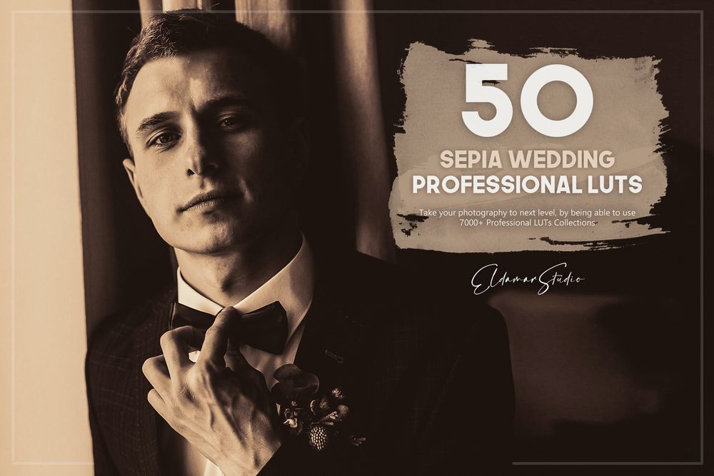 50 Sepia Wedding LUTs Pack