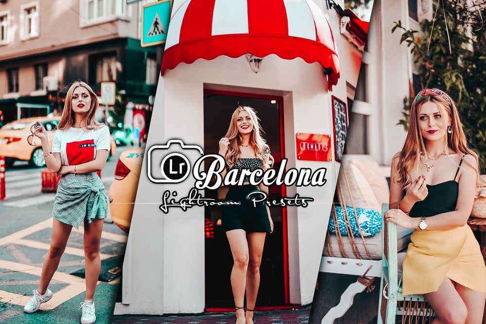 巴塞罗那鲜艳质感主题美拍画面效果预设