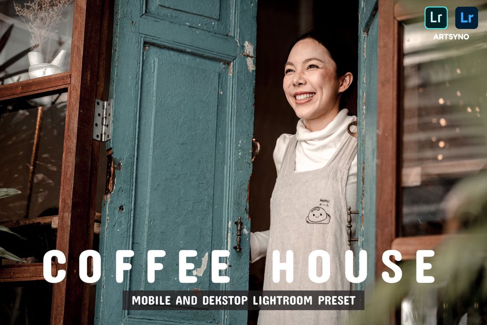 咖啡馆主题场景拍照画面效果预设