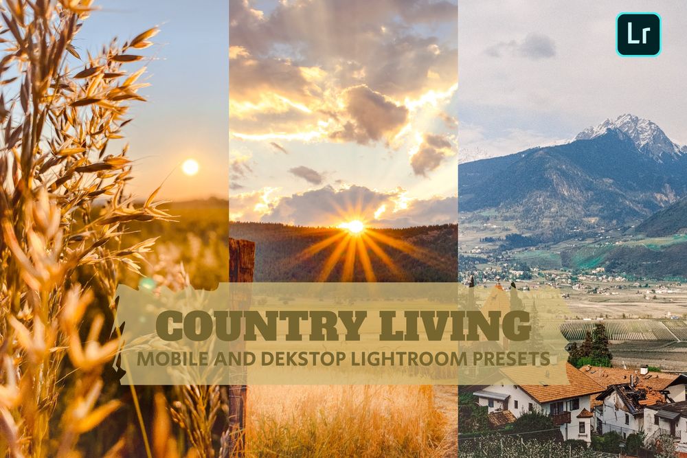 乡村健康生活主题美景拍照画面效果预设