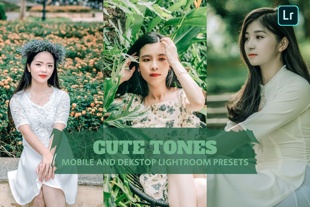 可爱美拍绿色健康主题户外环境拍照画面效果预设