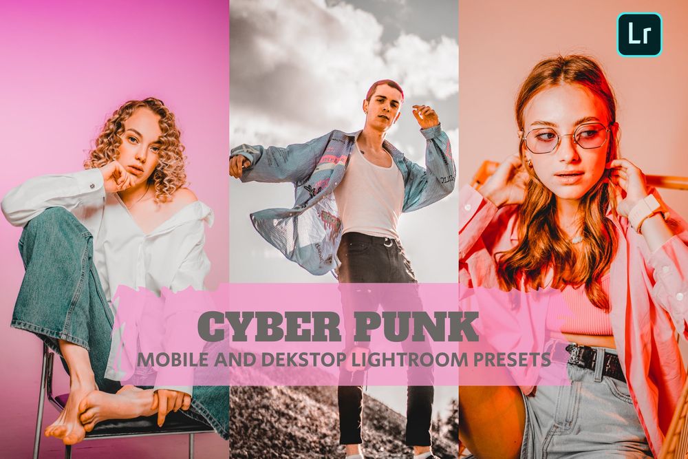 赛博朋克风格美拍画面效果预设