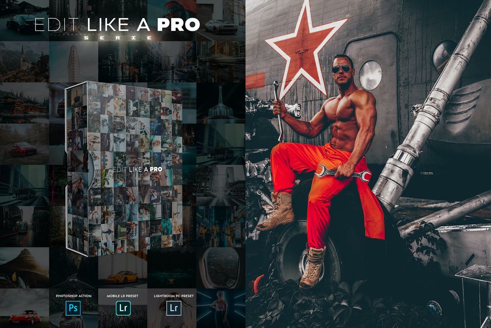 肌肉男美拍画面效果预设