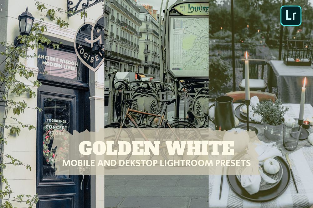 金白色色调场景画面效果预设