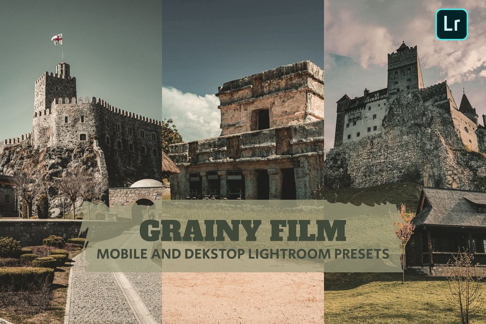 颗粒状胶片建筑主题美拍画面效果预设