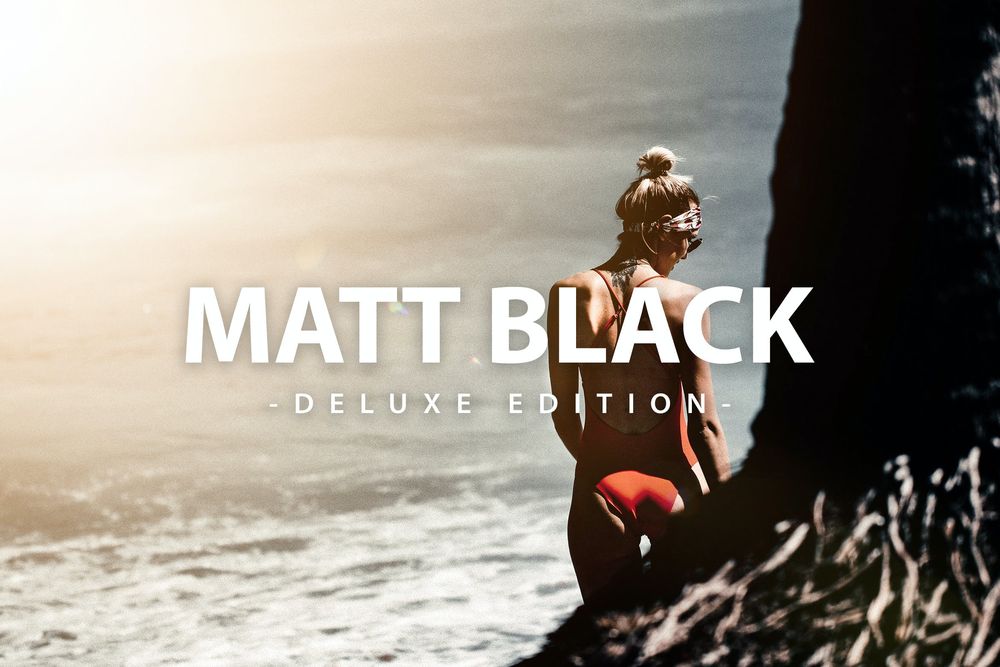 哑光黑色调豪华版主题美拍画面效果预设