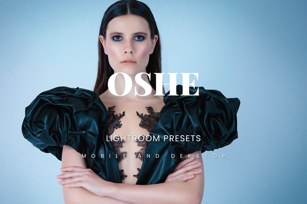 时尚美拍冷色背景主题画面效果预设