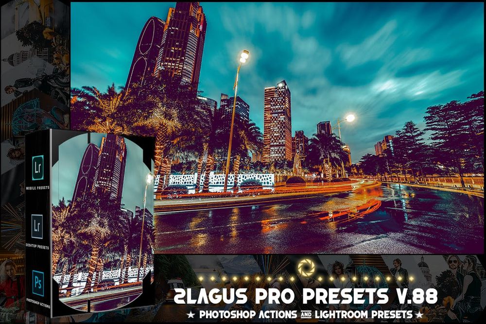 夜景主题画面效果预设