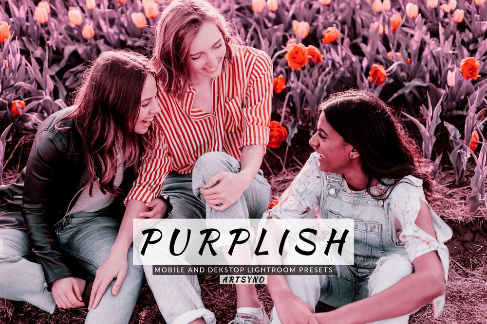 紫色调画面效果预设