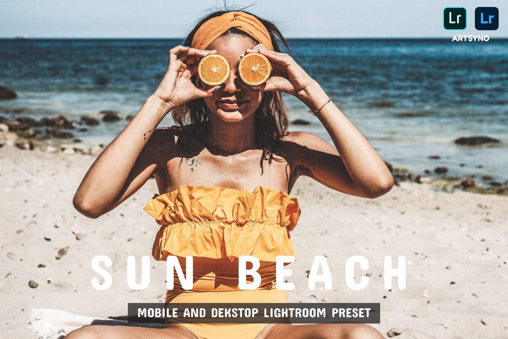 太阳照射之下的海滩环境场景照片预设