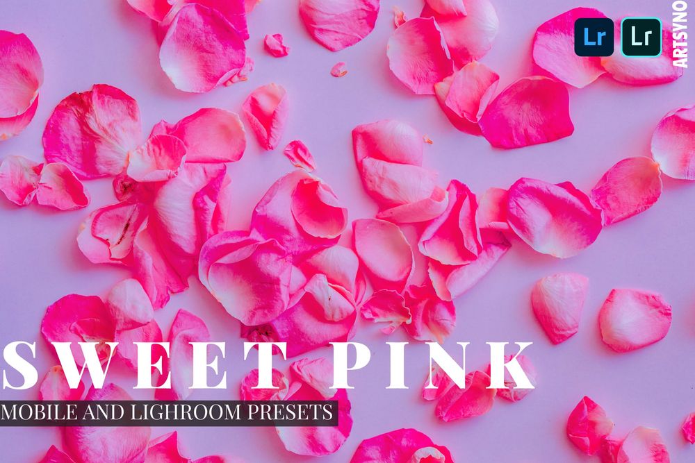 甜粉色植物花类主题画面效果预设