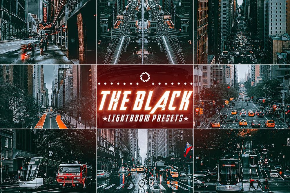 黑色电影氛围画面效果预设