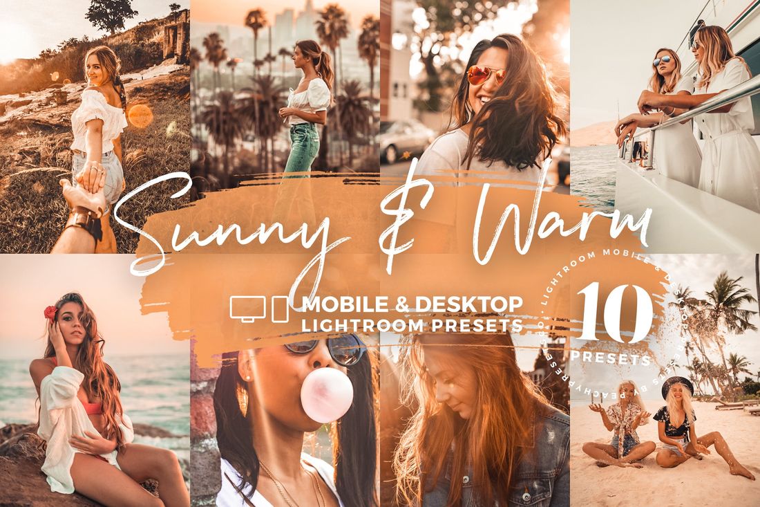 10款 Sunny & Warm Lightroom Mobile Desktop Presets