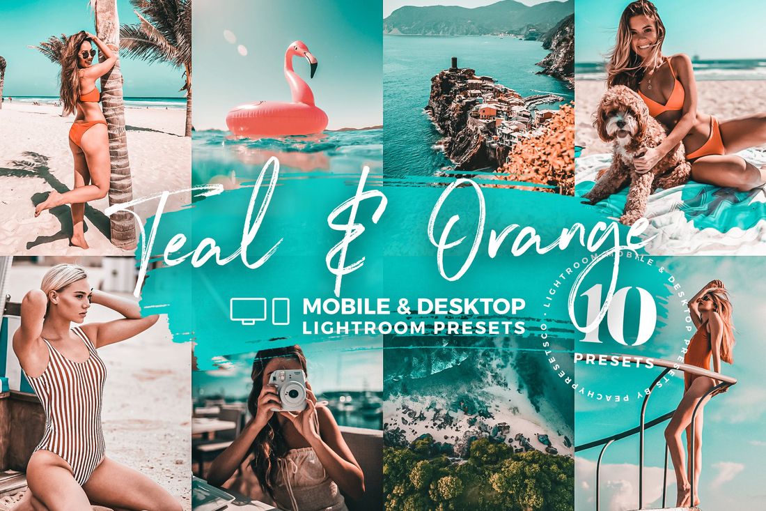 10款 Teal & Orange Lightroom Mobile Desktop Presets