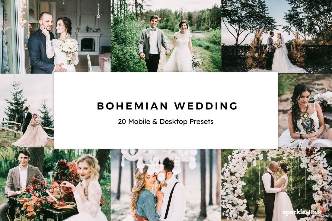 20款 Bohemian Wedding Lightroom Presets & LUTs