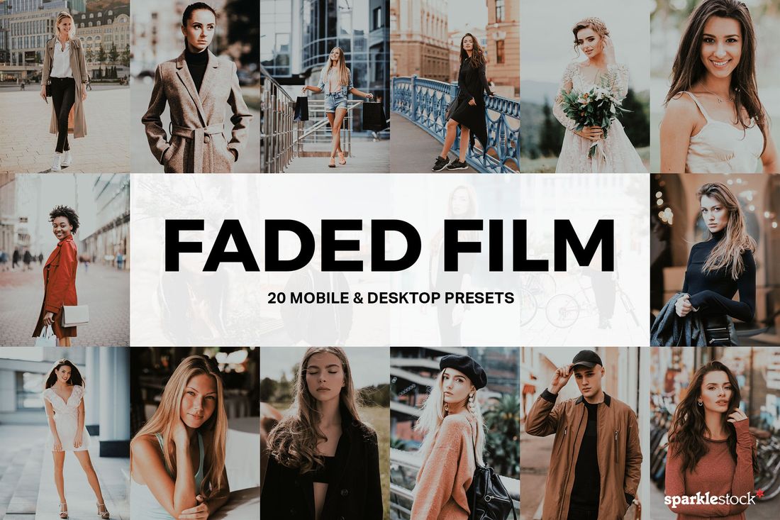 20款 Faded Film Lightroom Presets and LUTs