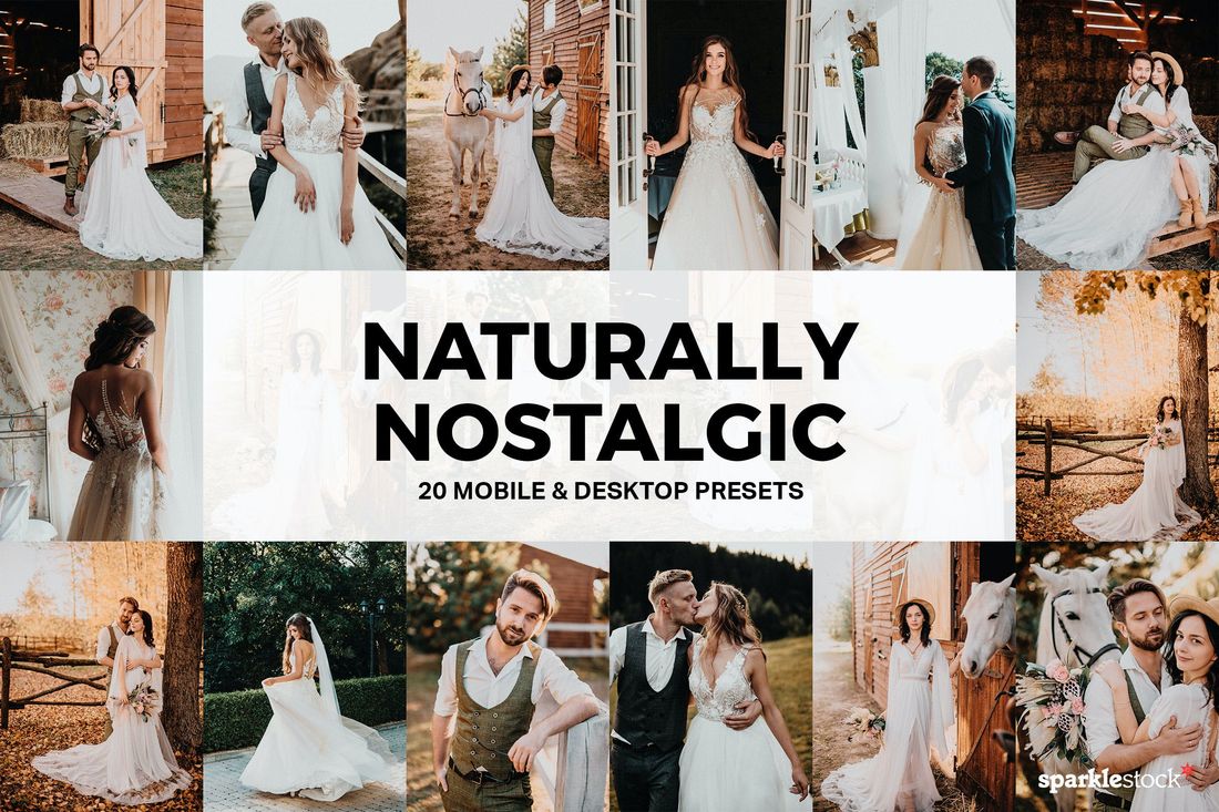 20款 Naturally Nostalgic Lightroom Presets and LUTs