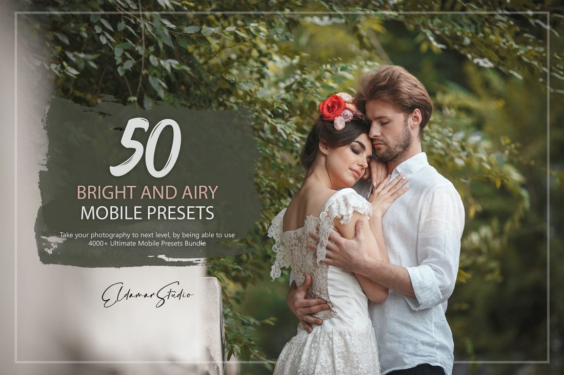 50款 Bright and Airy Mobile Presets Pack