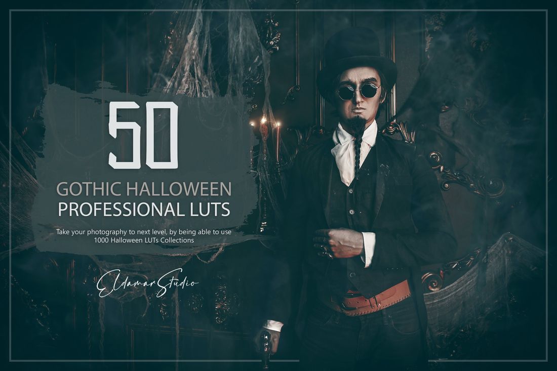50款 Gothic Halloween LUTs and Presets Pack