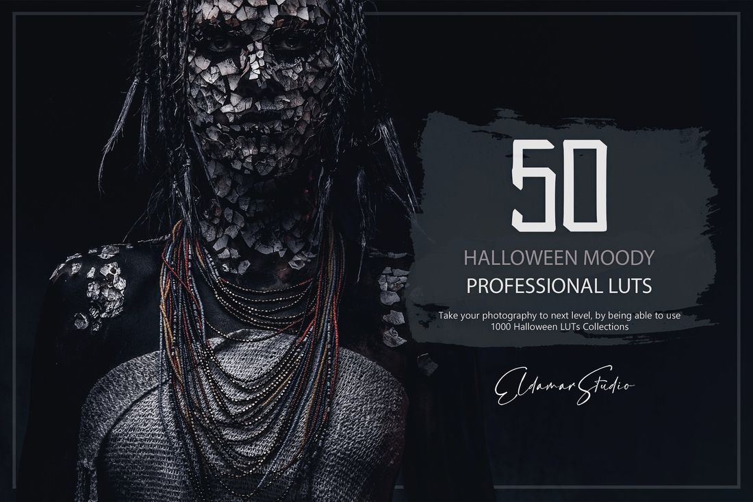 50款 Halloween Moody LUTs and Presets Pack