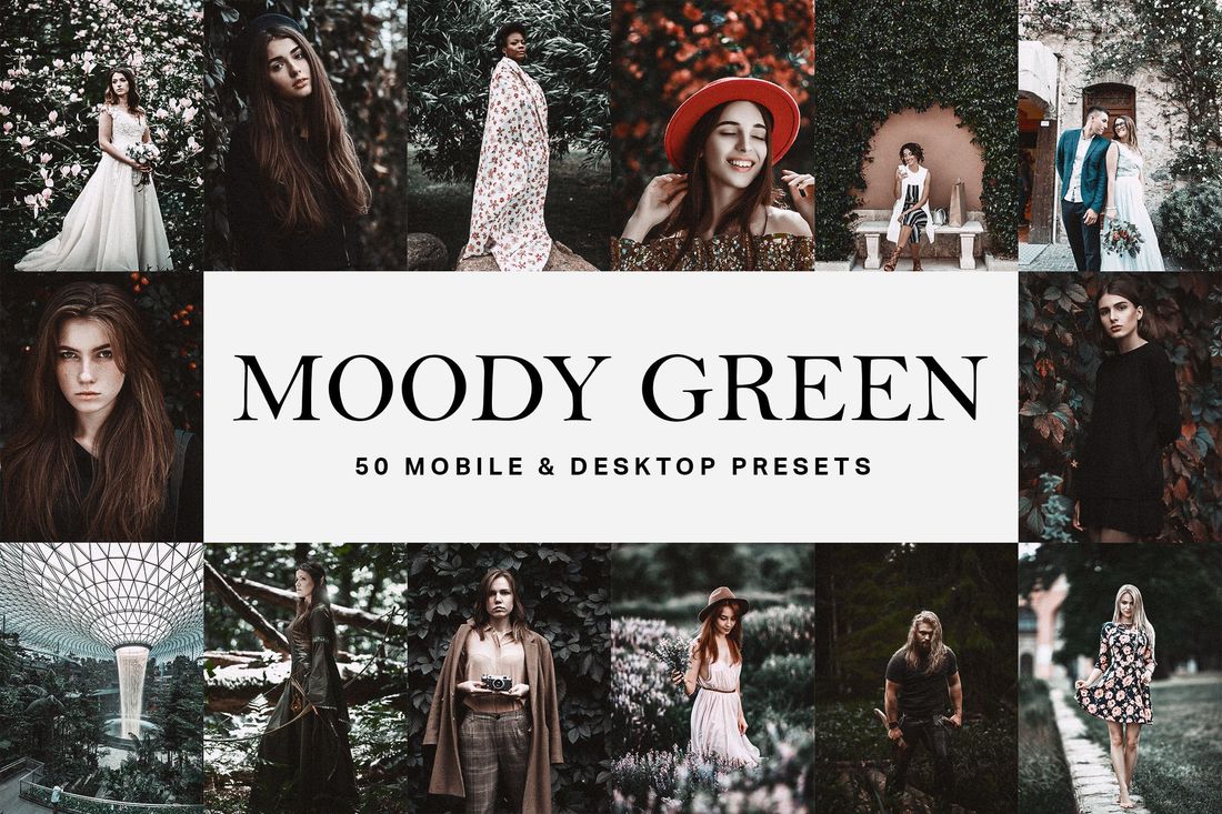 50款 Moody Green Lightroom Presets