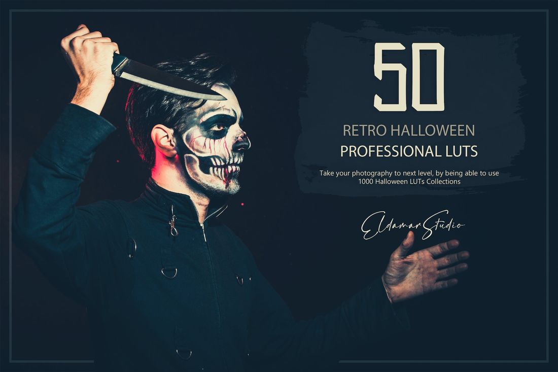 50款 Retro Halloween LUTs and Presets Pack