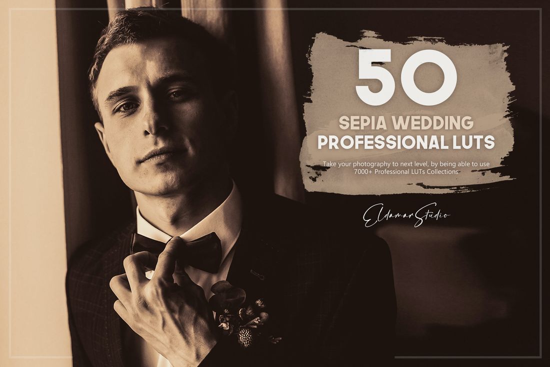 50款 Sepia Wedding LUTs Pack
