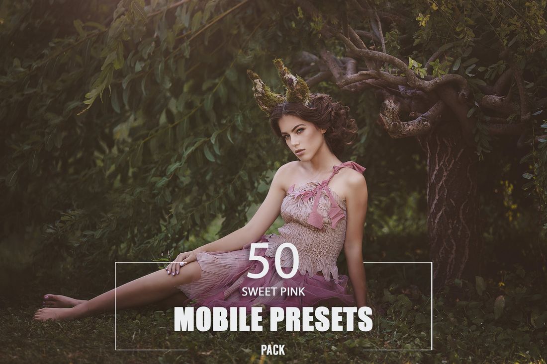 50款 Sweet Pink Mobile Presets Pack