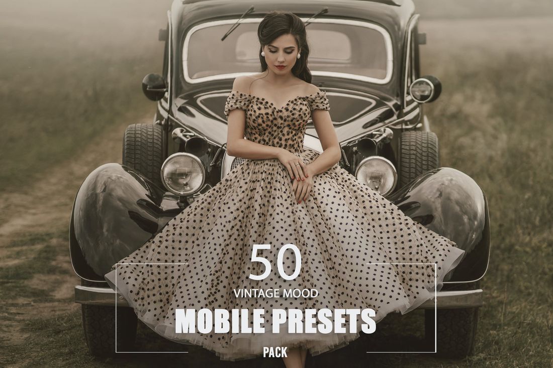 50款 Vintage Mood Mobile Presets Pack
