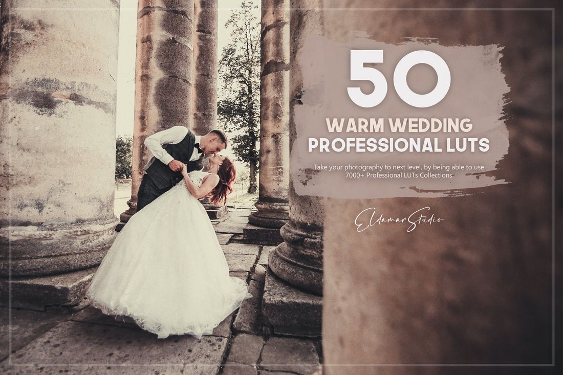 50款 Warm Wedding LUTs Pack