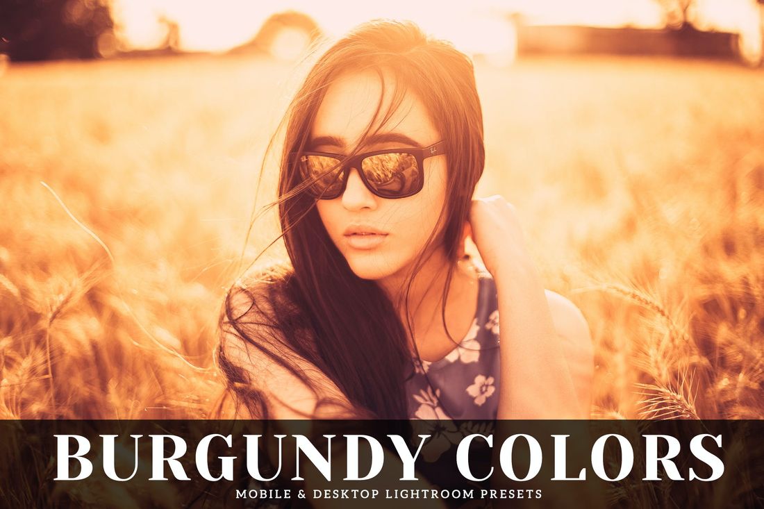 Burgundy Colors Mobile & Desktop Lightroom Presets