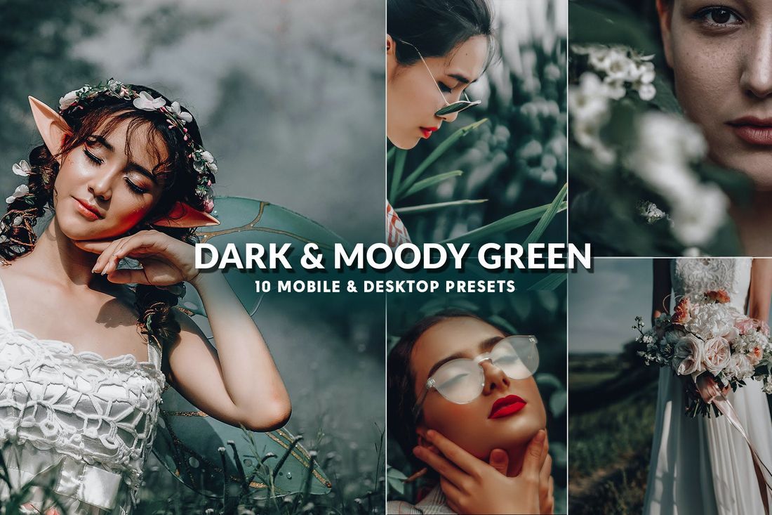Dark & Moody Green Professional Lightroom Presets