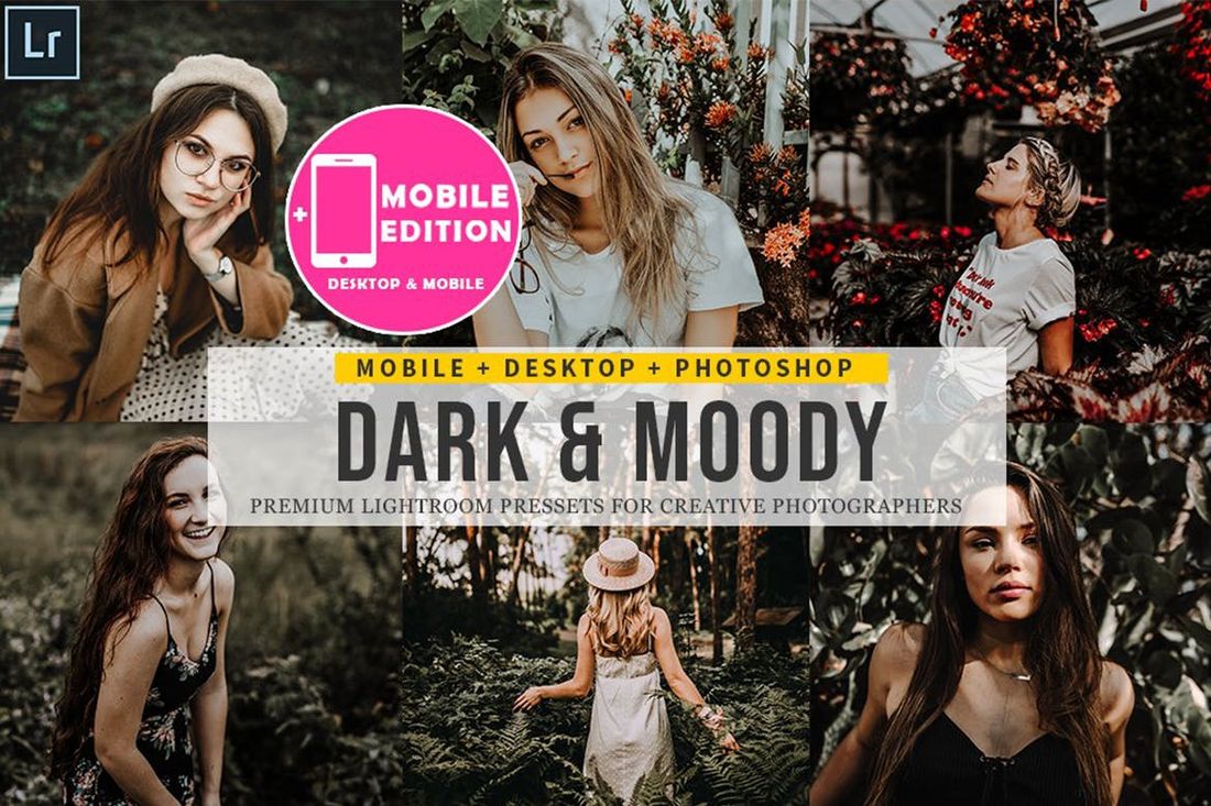 Dark and moody Lightroom Presets