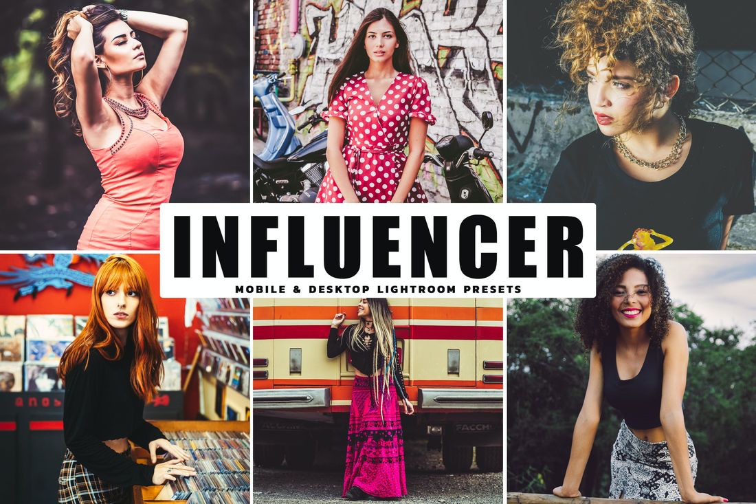 Influencer Mobile & Desktop Lightroom Presets