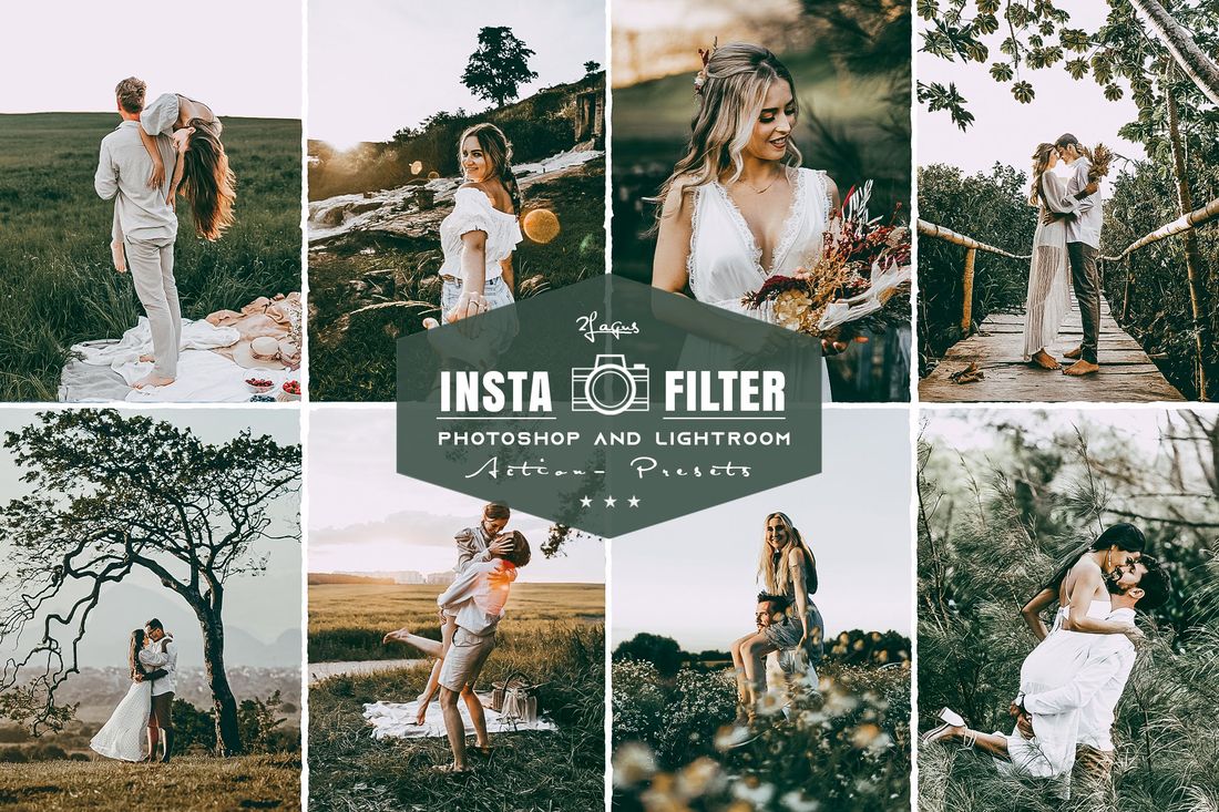 Insta Filter Moody Wedding Photoshop & Lightroom