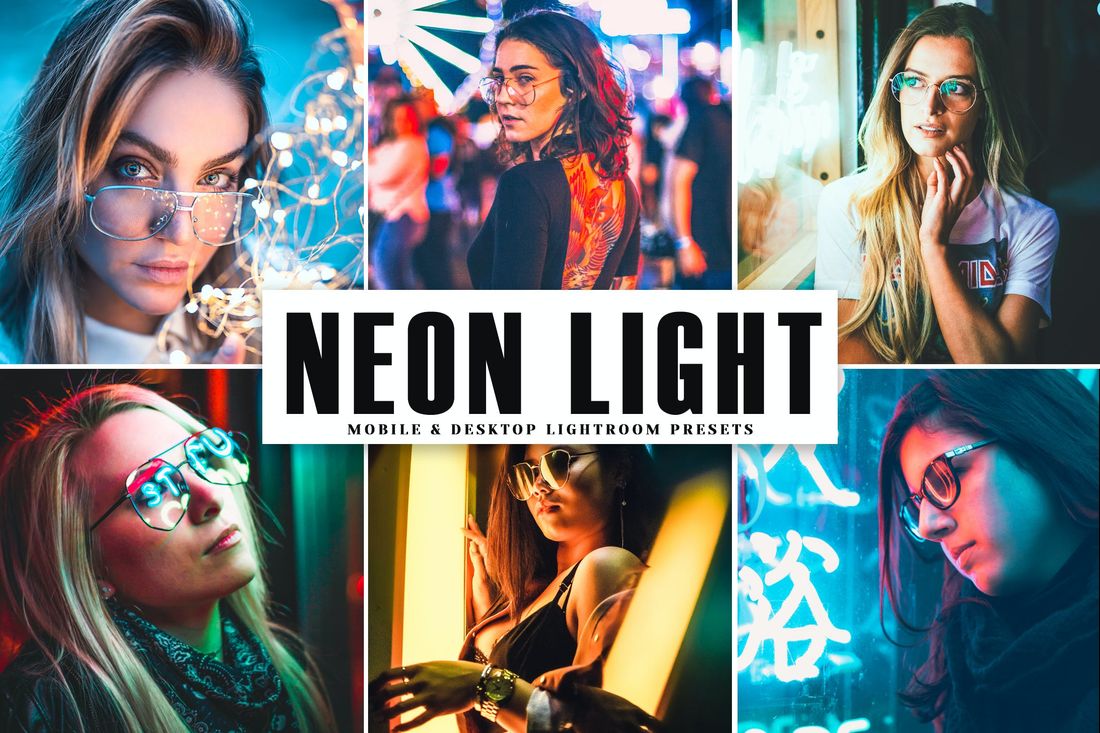 Neon Light Mobile & Desktop Lightroom Presets
