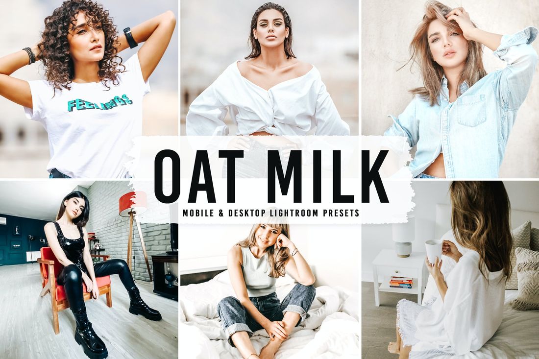 Oat Milk Mobile & Desktop Lightroom Presets